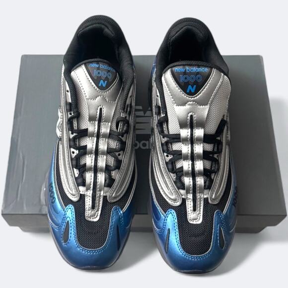New Balance 1000 Metallic Blue Mens Size 9.5 Casual Retro Running Shoes M1000ENV - Picture 7 of 8